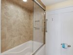 Guest Bathroom Tub/Shower at 1401 Villamare